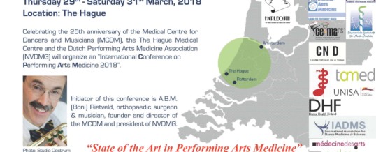 Call for Abstracts > International Conference on Performing Arts Medicine (ICPAM2018)